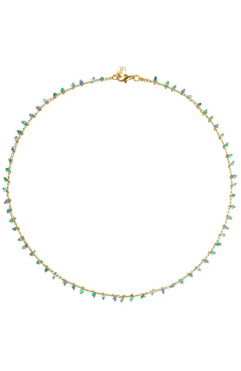 18K Gold Plated Beaded Necklace